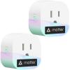 imagemeross Matter Smart Plug Mini Easy Setup 100 Privacy Smart Outlet Compact Size Support Apple Home Alexa Google Home with Schedule and Timer App and Voice Control 24G WiFi Only 2 PackMatter Plug 2 Pack