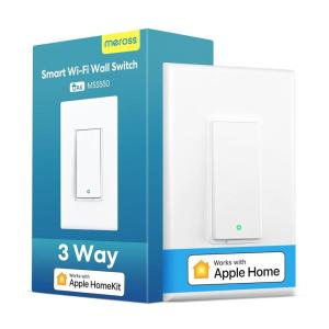 meross 4 Pack 3 Way Smart Switch Smart Light Switch Supports Apple HomeKit, Siri, Alexa, Google Assistant & SmartThings, Wall Switch Neutral Wire Required, Remote Control Timer(HomeKit Version)