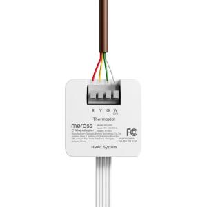 meross C Wire Adapter for Smart Thermostat, R Y G Wires Required, 16 in