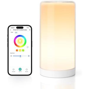 meross Smart Table Lamp, Bedside Lamp, Compatible with Apple HomeKit, Siri, Amazon Alexa and SmartThings, Tunable White and Multi-Color, Touch Control, Voice and App Control(STYLE-430)