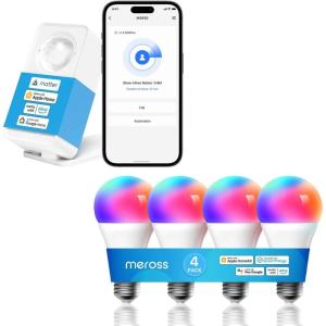 meross Matter Human Presence Sensor Smart RGBWW WiFi LED Bulbs