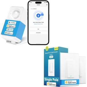 meross Matter Human Presence Sensor+Meross Smart Light Switch