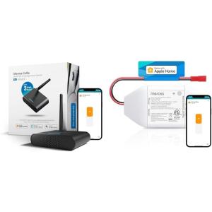 meross Smart Garage Door Opener Remote Bundle with 2 and 1 Door Sensors
