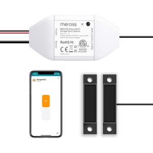 meross Smart WiFi Garage Door Opener Remote, App Control, Works with Alexa, Google Assistant and SmartThings, No Hub Needed（Non HomeKit Versions）(MSG100-HomeKit)