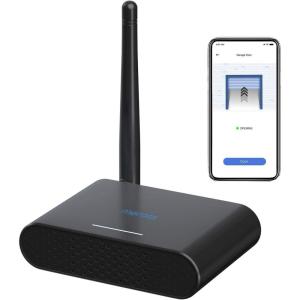 meross Smart WiFi Garage Door Opener Remote, App Control, Works with Alexa, Google Assistant and SmartThings, No Hub Needed（Non HomeKit Versions）(MSG200 with 2 door sensors)
