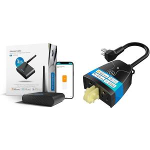 meross Smart Garage Opener Remote Bundle with Outdoor Smart Plug, HomeKit Compatible, Alexa and Google Assistant Voice Control